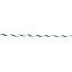 Linka do pastucha elektrycznego, średnica 3 mm, zielono-biała, długość 400 m, 0,1 Ω/m