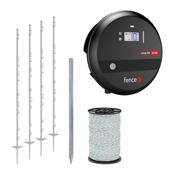 Zestaw elektrycznego pastucha dla owiec, kóz, bydła, ochrona przed zwierzyną - elektryzator - linka 400 m