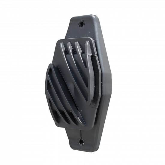 Izolator do ogrodzenia elektrycznego, płaski, na taśmę do 40 mm, na gwóźdź, śrubę - 10 szt.