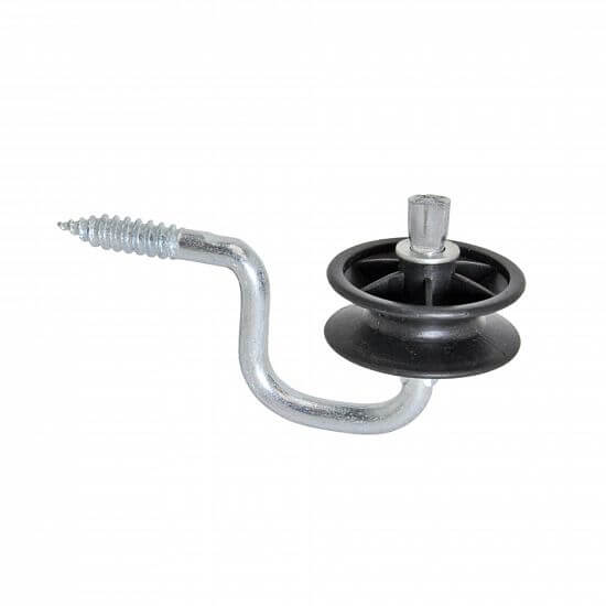 Izolator do ogrodzenia elektrycznego, okrągły narożnik, do drutu i liny, ze śrubą - 4 szt.