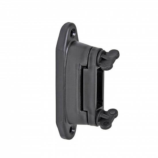 Izolator narożny do ogrodzenia elektrycznego, płaski do taśmy do 40 mm, na gwóźdź lub śrubę - 10 szt.