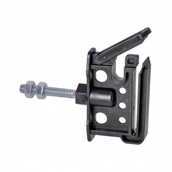 Izolator do pastucha, płaski do taśmy do 40 mm i lin do 6 mm, gwint metryczny M6 - 25 szt.