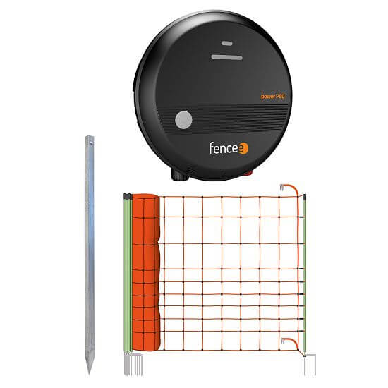 Zestaw pastucha elektrycznego z elektryczną siatką - elektryzator - siatka na wilki 120 cm