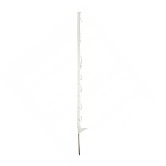 Palik ogrodzeniowy z polipropylenu, długość 105 cm, 9 oczek, biały