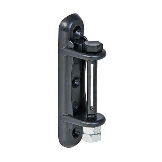 Izolator naprężenia do śruby, do taśmy do 40 mm, narożnik z plastikową śrubą - 10 szt.