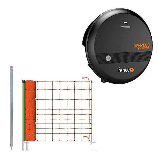 Zestaw elektrycznego pastucha z siatką przeciw wilkom - elektryzator - siatka elektryczna na wilki 120 cm