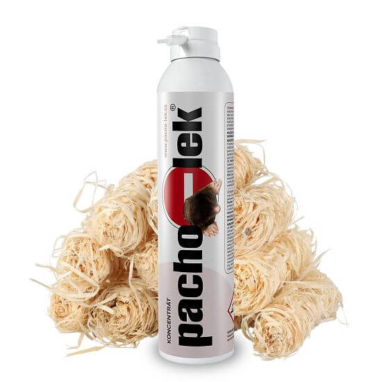 Zestaw ogrodzenie zapachowe przeciwko kretom + nośnik zapachów - rolka wełny drzewnej 10 szt.