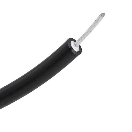 Kabel aluminiowy wysokiego napięcia o średnicy 2,5 mm do ogrodzeń elektrycznych, podwójnie izolowany - 100 m