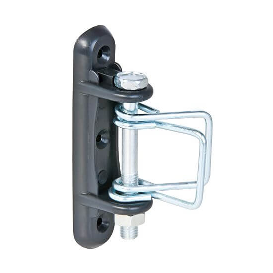 Izolator narożny z metalową śrubą i uchwytami do taśmy ogrodzenia elektrycznego do 40 mm - 4 szt.