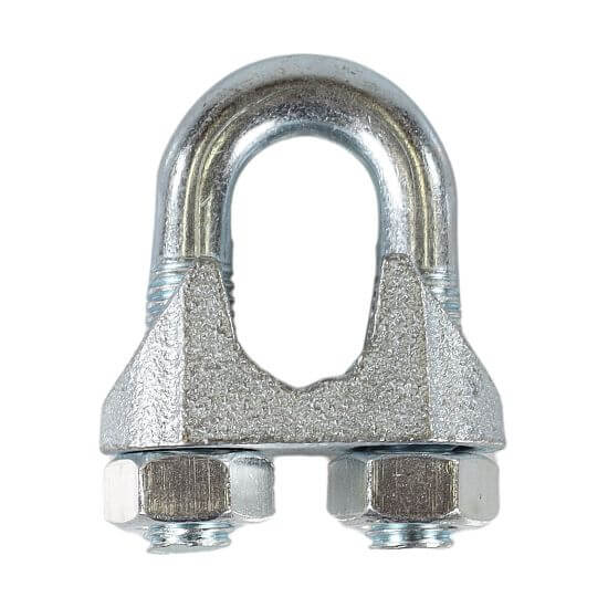 Złącze U do lin stalowych do 14 mm, ocynkowane - 5 szt.