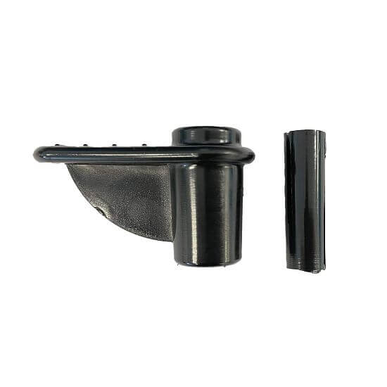 Plastikowa stopka z wewnętrznym zaciskiem do prętów z włókna szklanego do ogrodzeń elektrycznych - 25 szt.