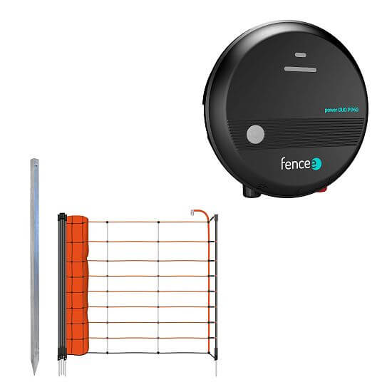 Zestaw elektrycznego pastucha dla owiec i kóz z siatką elektryczną 90 cm - elektryzator 5 J