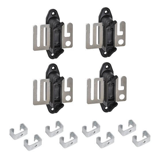 Zestaw wielofunkcyjnych izolatorów z płytą + tuleje do słupków T do izolatorów z gwintem M6