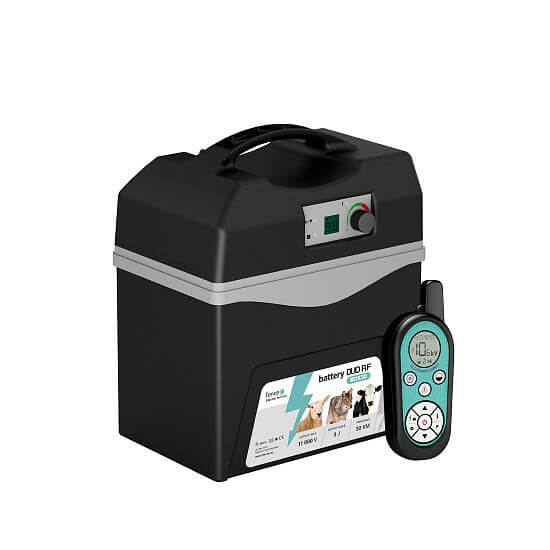 Akumulatorowy przenośny elektryzator RF do ogrodzeń elektrycznych DUO RF BDX30 z pilotem