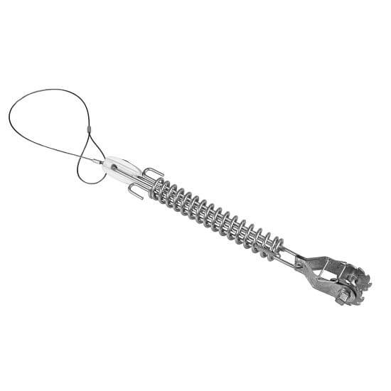 Zestaw narożników napinających do słupków ogrodzeniowych z linką stalową i sprężyną, długość 80 cm
