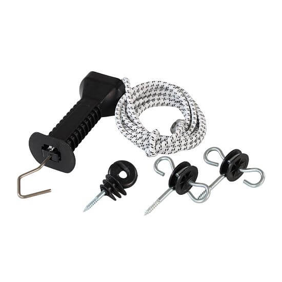 Zestaw bramowy z gumą s uchwytem do ogrodzeń elektrycznych - od 3,2 m do 6,2 m