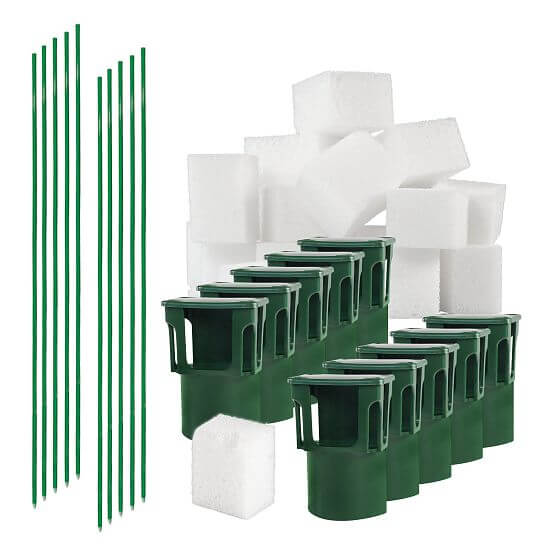 Zestaw do ogrodzenia zapachowego - PROFI adaptery z nośnikami zapachów BIO10-PO, słupki - 10 szt.