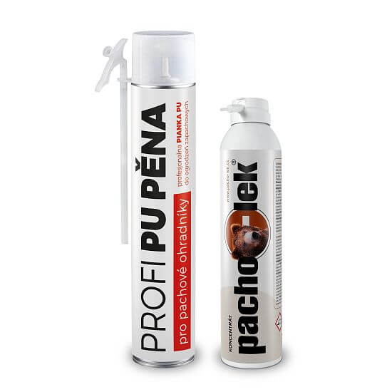 Zestaw ogrodzenia zapachowego przeciw niedźwiedziom – prewencyjna ochrona posesji do 800 m - 1 szt. pianki PU + 1 szt. koncentratu