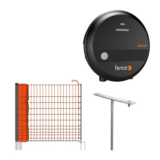 Zestaw elektrycznego pastucha dla drobiu, gęsi, kaczek - elektryzator - siatka 50 m