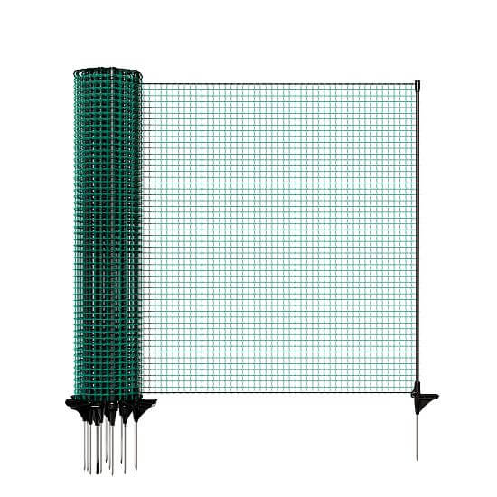 Uniwersalna zielona siatka ogrodzeniowa FIX, niewodząca prądu, długość 20 m, wysokość 80 cm