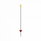 Metalowy pręt z okrągłym izolatorem do ogrodzenia elektrycznego - 105 cm