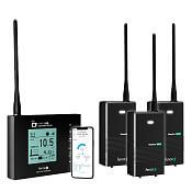 Uniwersalny zestaw do monitorowania ogrodzeń - bramka WiFi - 3 × Monitor MX10 - monitorowanie w aplikacji