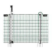 Brama wjazdowa do elektrycznej siatki ogrodzeniowej, wysokość 112 cm, szerokość 120 cm, podwójna końcówka