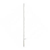 Plastikowy słupek do ogrodzenia elektrycznego, długość 105 cm, 9 oczek, biały
