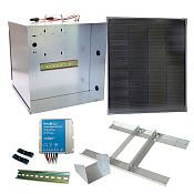 Podstawowy zestaw ogrodzenia solarnego - Kompletna przenośna skrzynka + wspornik i panel 40 W