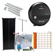 Zestaw ogrodzenia solarnego Expert - Kompletna skrzynka bezpieczeństwa + zasilacz 4J, panel 100 W, siatka na owce 90 cm