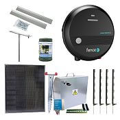 Zestaw ogrodzenia solarnego Expert - Kompletna skrzynka bezpieczeństwa + zasilacz 1J, panel 40 W, kabel 2,5 mm