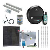 Zestaw ogrodzenia solarnego Expert - Kompletny sejf. Skrzynka + inteligentny zasilacz 3J, panel 40 W, kabel 3 mm
