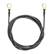 Czarny kabel uziemiający do ogrodzenia elektrycznego - 300 cm
