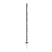 Plastikowy słupek do ogrodzenia elektrycznego, długość 156 cm, 11 oczek, czarny