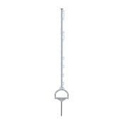 Plastikowy słupek do ogrodzenia elektrycznego, długość 115 cm, 10 oczek, biały