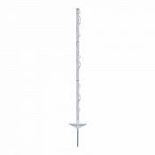 Plastikowy słupek do ogrodzenia elektrycznego, długość 105 cm, 8 oczek, biały
