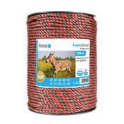 Lina do ogrodzeń elektrycznych, średnica 6,5 mm, 200 m, brązowo-pomarańczowa