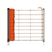 Wzmocniona pomarańczowa siatka STANDARD do ogrodzenia elektrycznego dla owiec, kóz, wysokość 90 cm, 50 m, 1 kolec