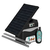 Akumulatorowy zasilacz RF fencee DUO RF BDX10 z kontrolerem + panel słoneczny 30 W + konsola