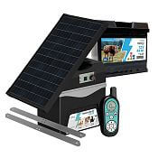 Akumulatorowy elektryzator radiowy DUO RF BDX50 z pilotem + panel słoneczny 30 W + konsola + akumulator