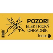 Znak ostrzegawczy ogrodzenia - UWAGA! OGRODZENIE ELEKTRYCZNE