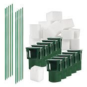 Zestaw do ogrodzenia zapachowego - PROFI adaptery z nośnikami zapachów BIO10-PO, słupki - 10 szt.