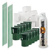 Zestaw ogrodzenia zapachowego do ochrony winnic - adapter z nośnikiem zapachów 80 szt. + słupek 80 szt.